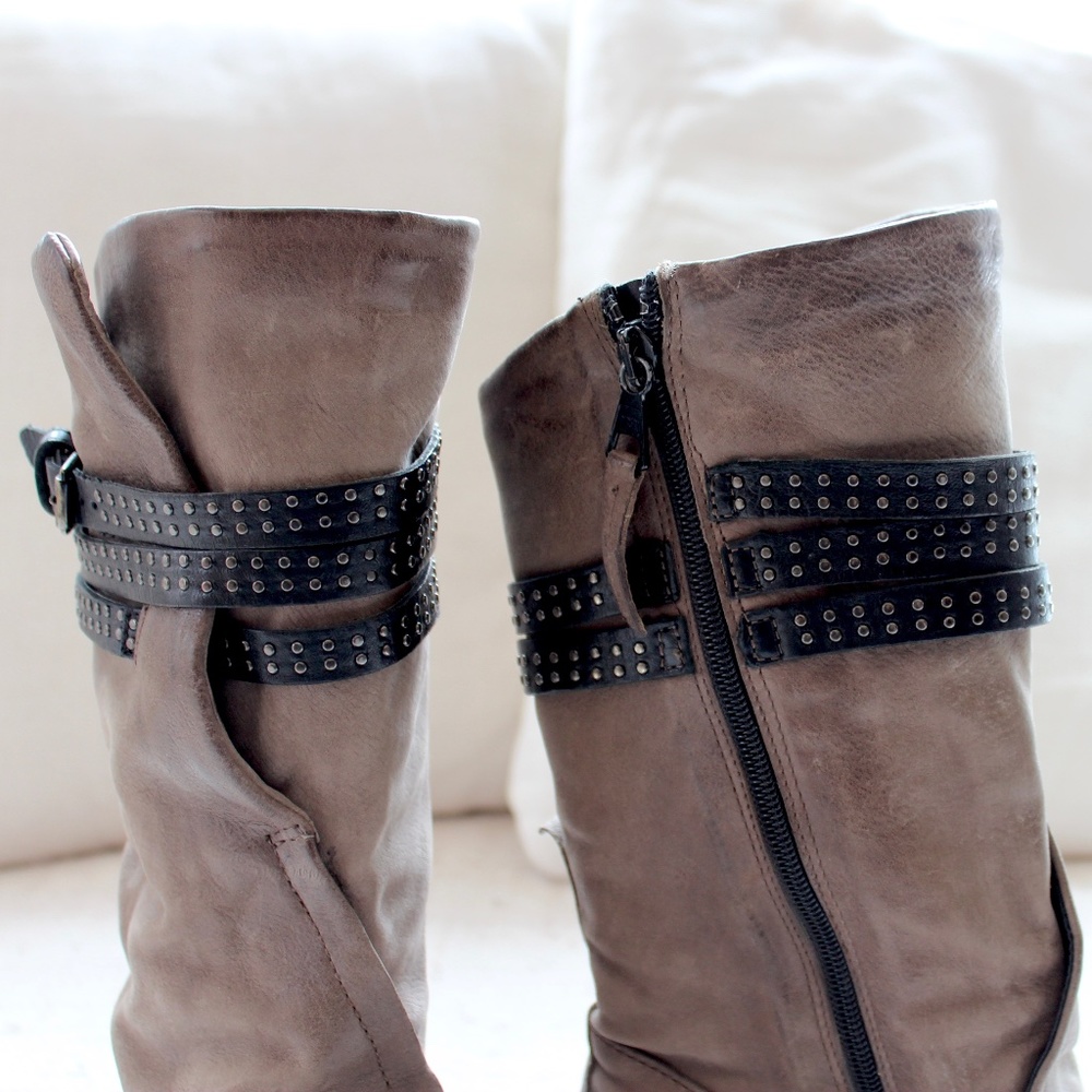 Mjus Grey Mid Calf Boot - Picture 6 of 9
